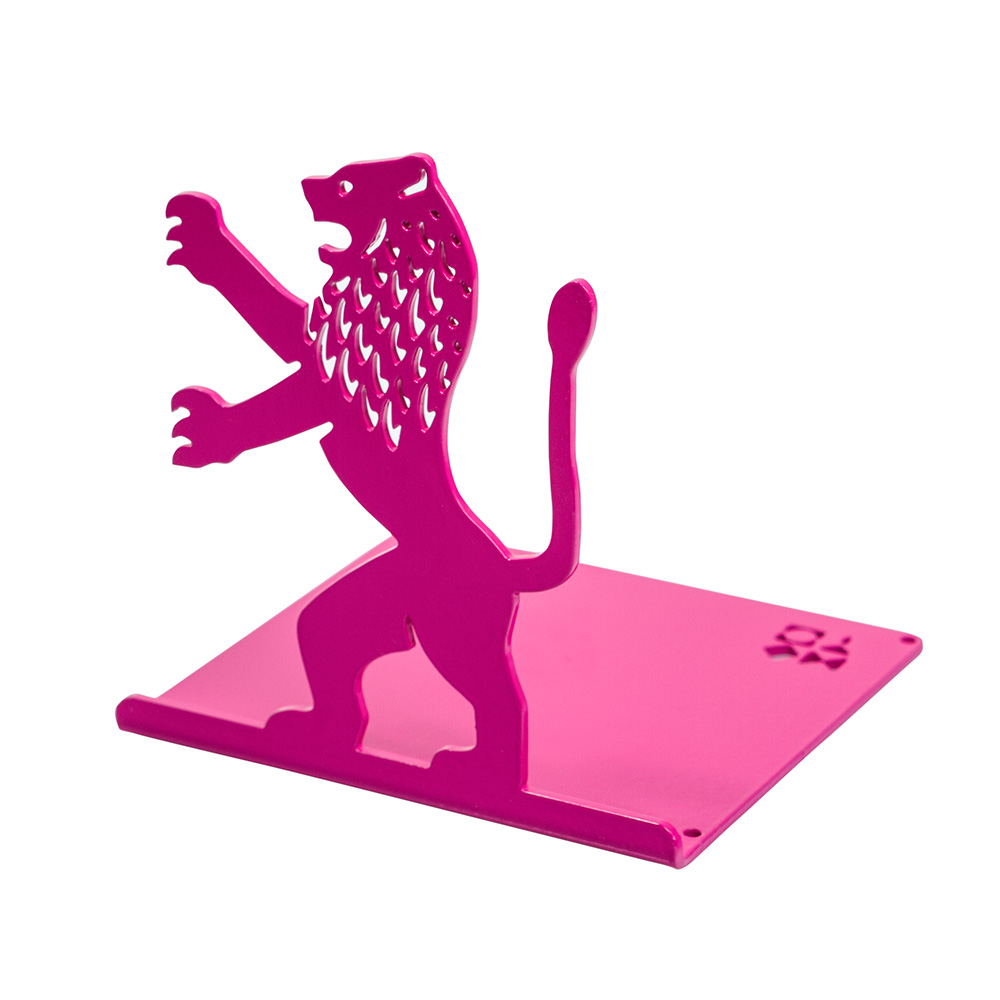 Lion-Shaped Bookend (Pink)