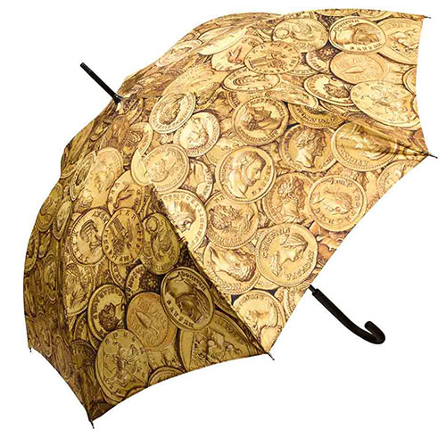 Roman Gold Coins Umbrella