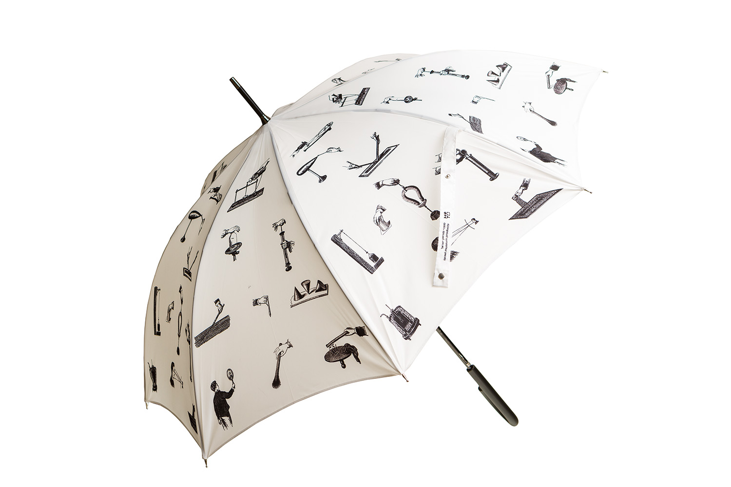 Umbrella With Scientific Discoveries Design (white)