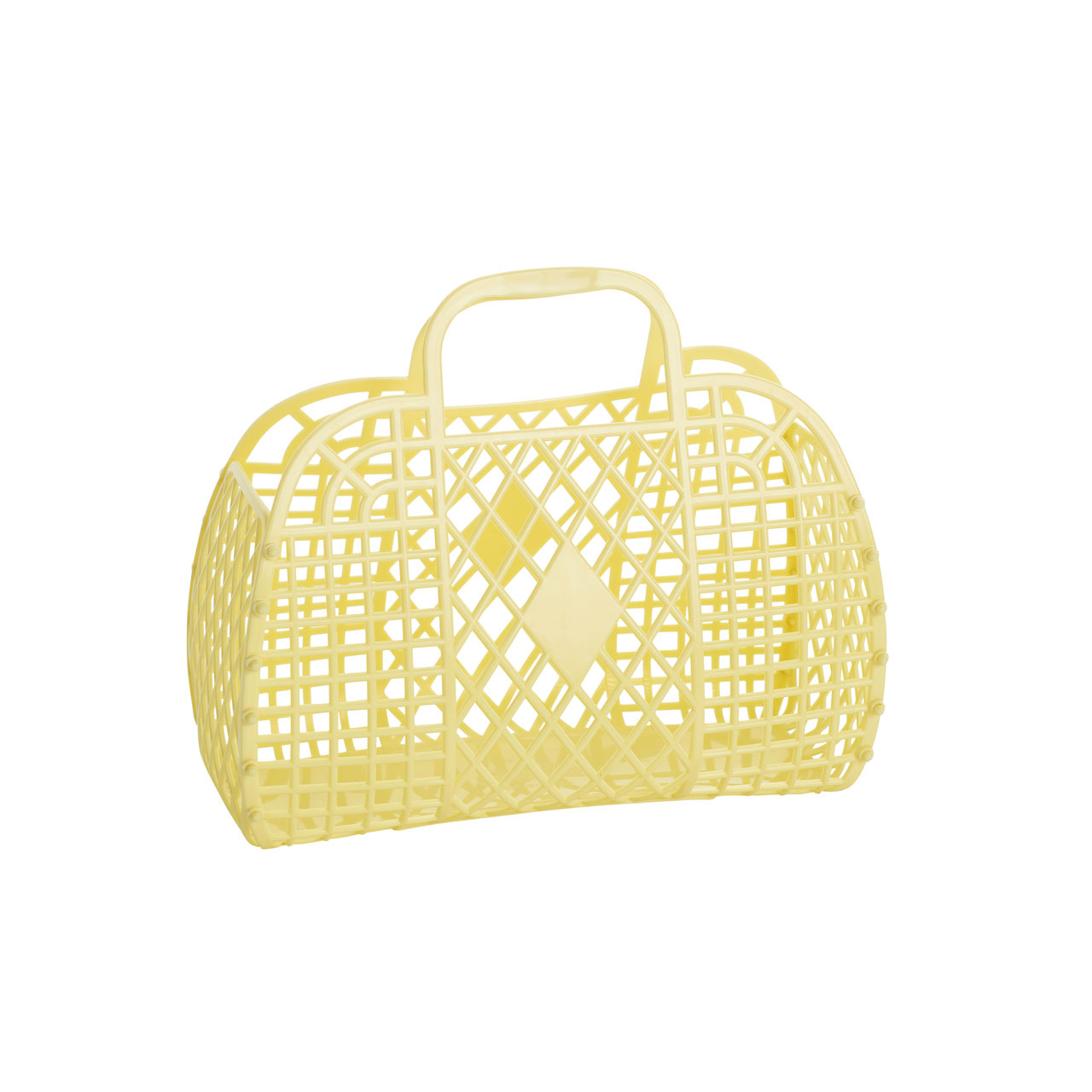 Sun Jellies Retro Basket – Yellow (small)