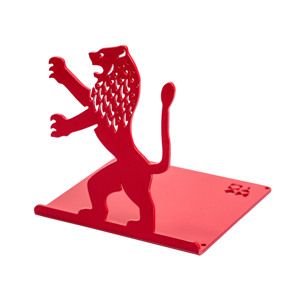 Lion-Shaped Bookend (Red)