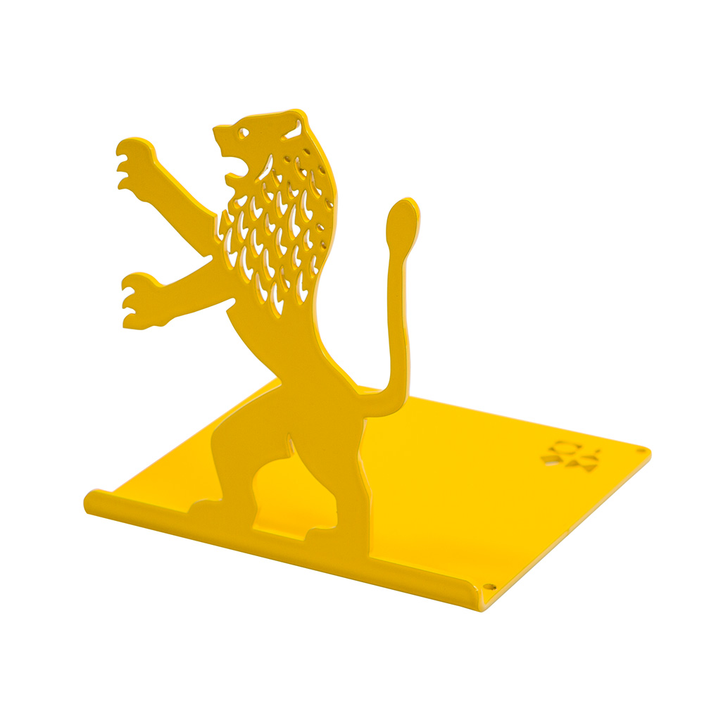 Lion-Shaped Bookend (Yellow)