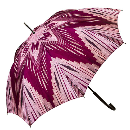 Umbrella with Purple Stripe Design