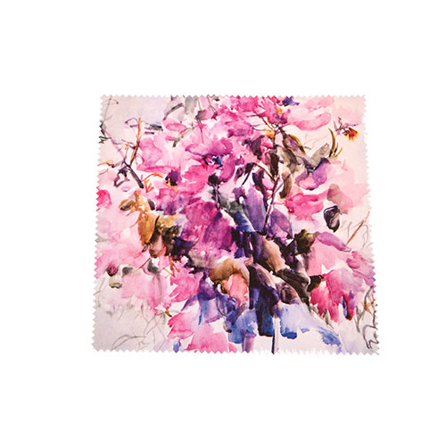 Microfiber Cloth For Cleaning Glasses – “Bougainvillea” Pattern