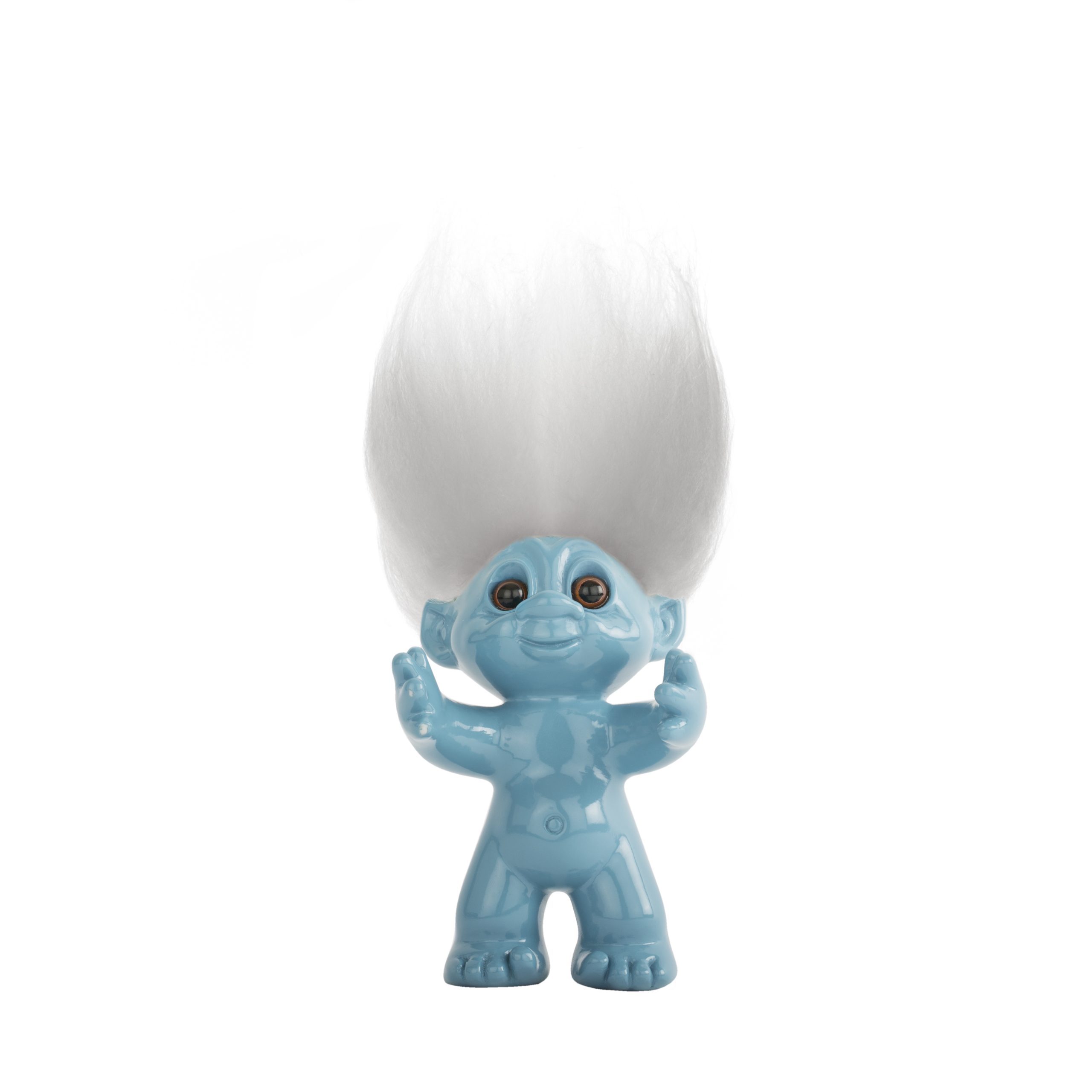 Goodluck Troll – Blue With White Hair