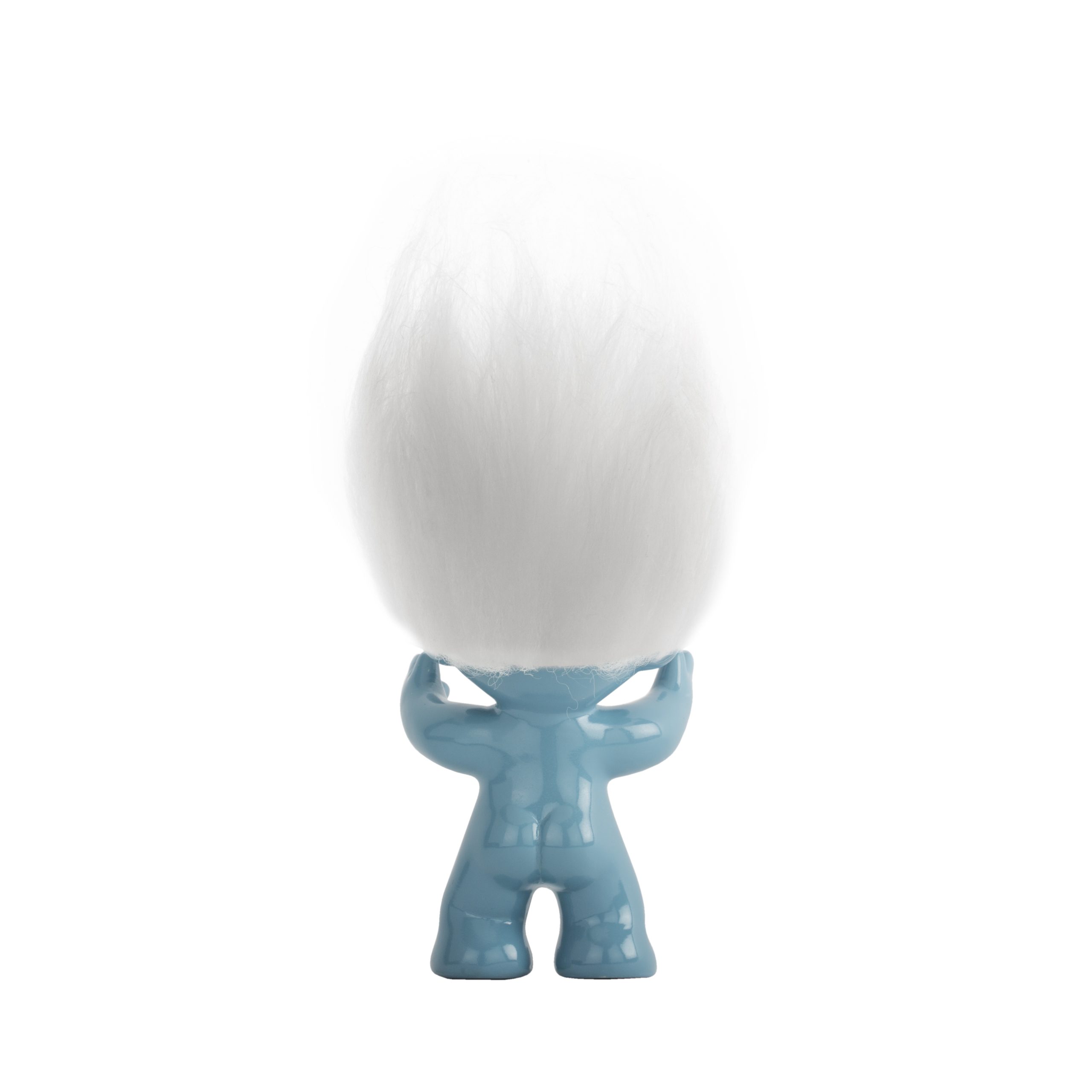 Goodluck Troll – blue with white hair