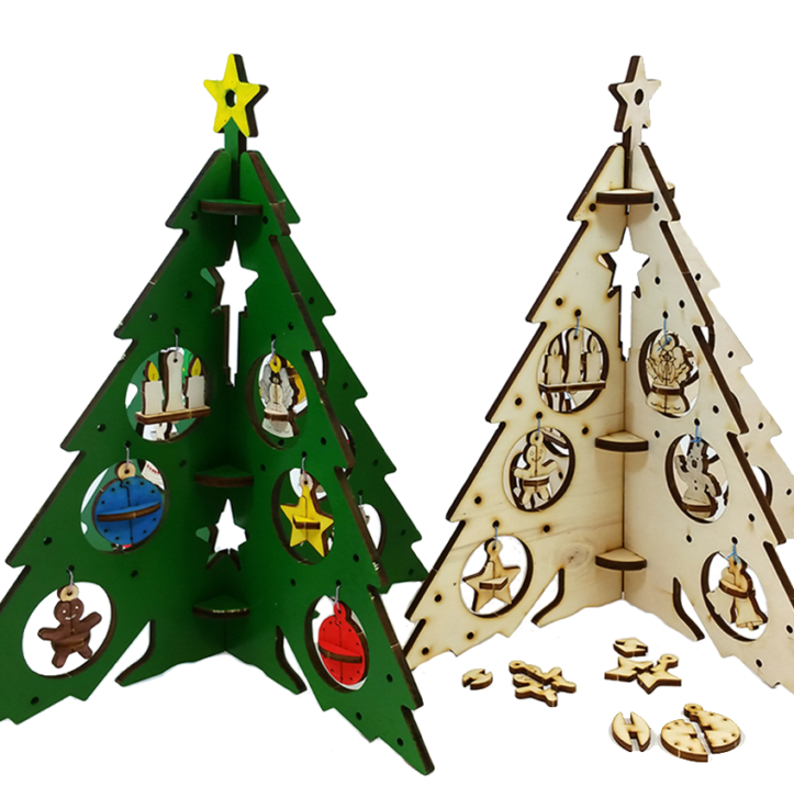 3D Puzzle – Christmas tree – with decorations/Large