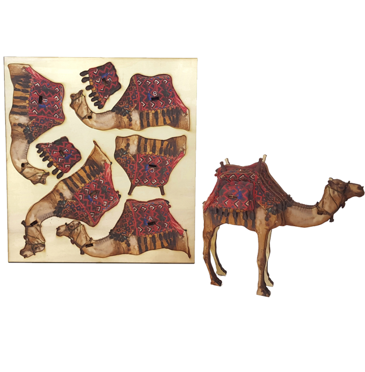 3D Puzzle –Desert Camel – Colored