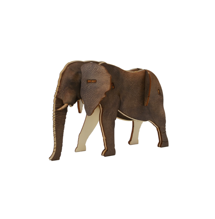 3D Puzzle – Elephant – Small / Colored