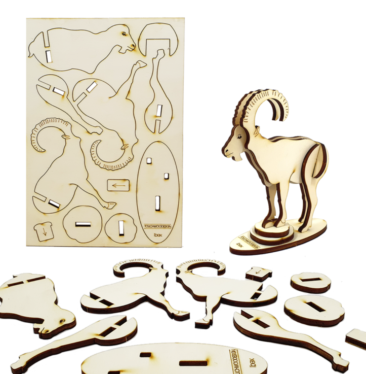 3D Puzzle – Ibex (DIY)
