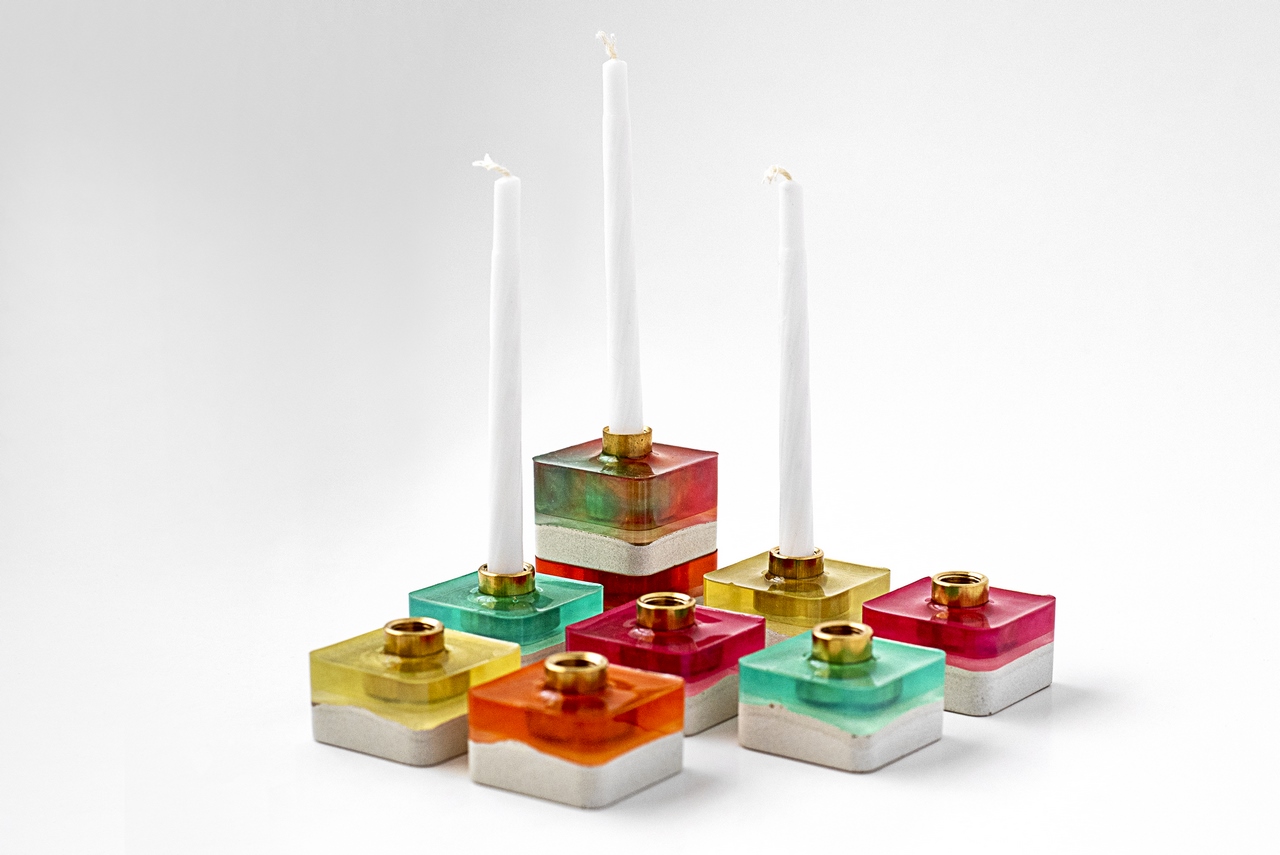 Modular Cube Hanukkah Lamp