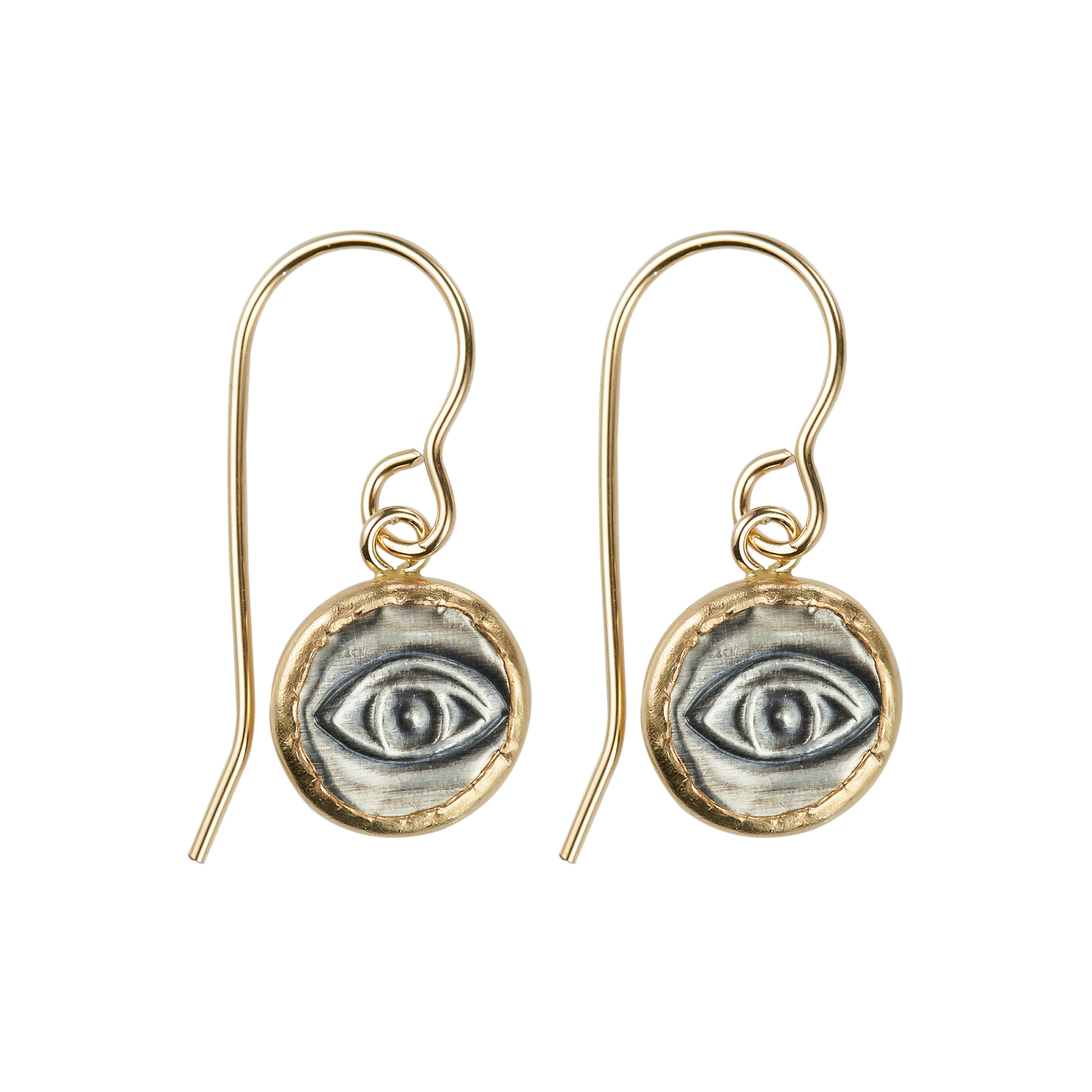 Earrings -silver with gold filled