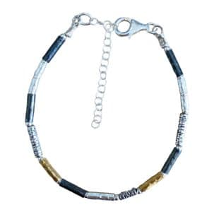 Gold Plated Bracelet – Three Metals Bracelet