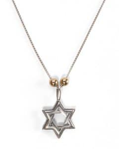 Star Of David Pendant With Chain – Silver