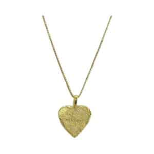 Necklace With Heart Pendant – Fingerprint