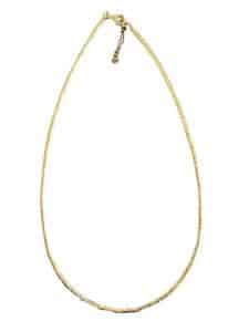 Gold Plated Necklace – Three Metals Necklace