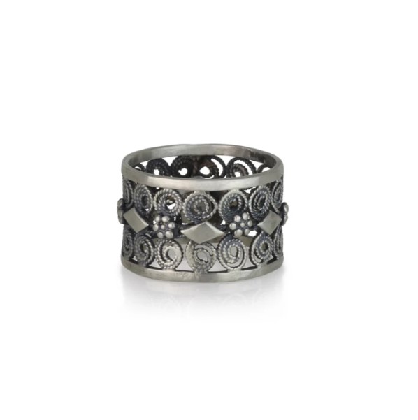 925 silver filigree ring